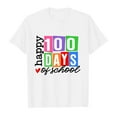 thumbnail image 3 of Shirts for Boys 100th Day of School Shirt Kids Short Sleeve Fun Patterns Tee Girls White T Shirt for Teens Boys 10-11 Years, 3 of 4