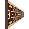 thumbnail image 3 of Ekena Millwork 46 3/8"W x 4"H x 3/8"T Chicago Fretwork Moulding, Hickory, 3 of 13
