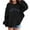 Black, variant on Kids Girls Sports Shirt Boy Girl Casual Hoodie Pullover Hooded Sweatshirt With Pocket Suitable For Teen Girls Boys