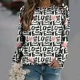thumbnail image 2 of Azrian Womens Shirts Valentine'S Day Sweatshirt Long Sleeve Pullover Tunic Tops, 2 of 6