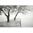 thumbnail image 2 of Curinga, Kim 18x13 Gold Ornate Wood Framed with Double Matting Museum Art Print Titled - Misty Dock, 2 of 4