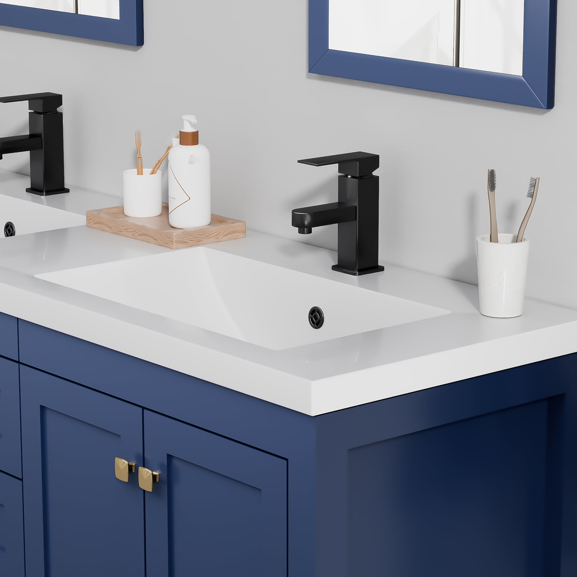 60" Double Sink Undermount Bathroom Vanity Top