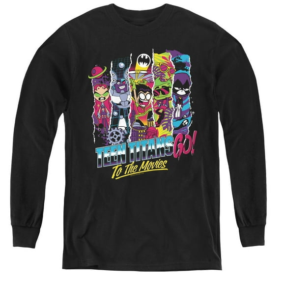 Teen Titans Go To The Movies - To The Movies - Youth Long Sleeve Shirt - Medium