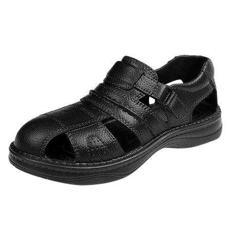 

Hueook Mens Dress Shoes Casual Beach Shoes Hole Wading Shoes Thick-Soled Non-Slip Openwork Shoes Men s Running Shoes