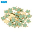 thumbnail image 3 of Uxcell Maple Leaf Pendants Enamel Tree Leaf Beads Metal Leaves Charm for Jewelry Making, Green 40 Pack, 3 of 6