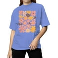 thumbnail image 2 of Retro Floral Art Print Women's T-shirt, 2 of 3