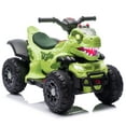 thumbnail image 3 of 12V Kids Ride On Electric ATV for Kids, Kids Dinosaur Ride on Car Toy, W/Cool Light, 2WD, Multimedia Center Panel With Children's Favorite Songs, Bluetooth & Microphone Interface, Power Display, 3 of 8