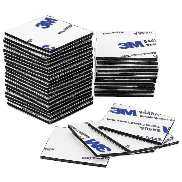 3m Adhesive Foam Pads, Double-sided Adhesive Pads, Strong Mounting Tape, 40x40mm, 150pcs Gift
