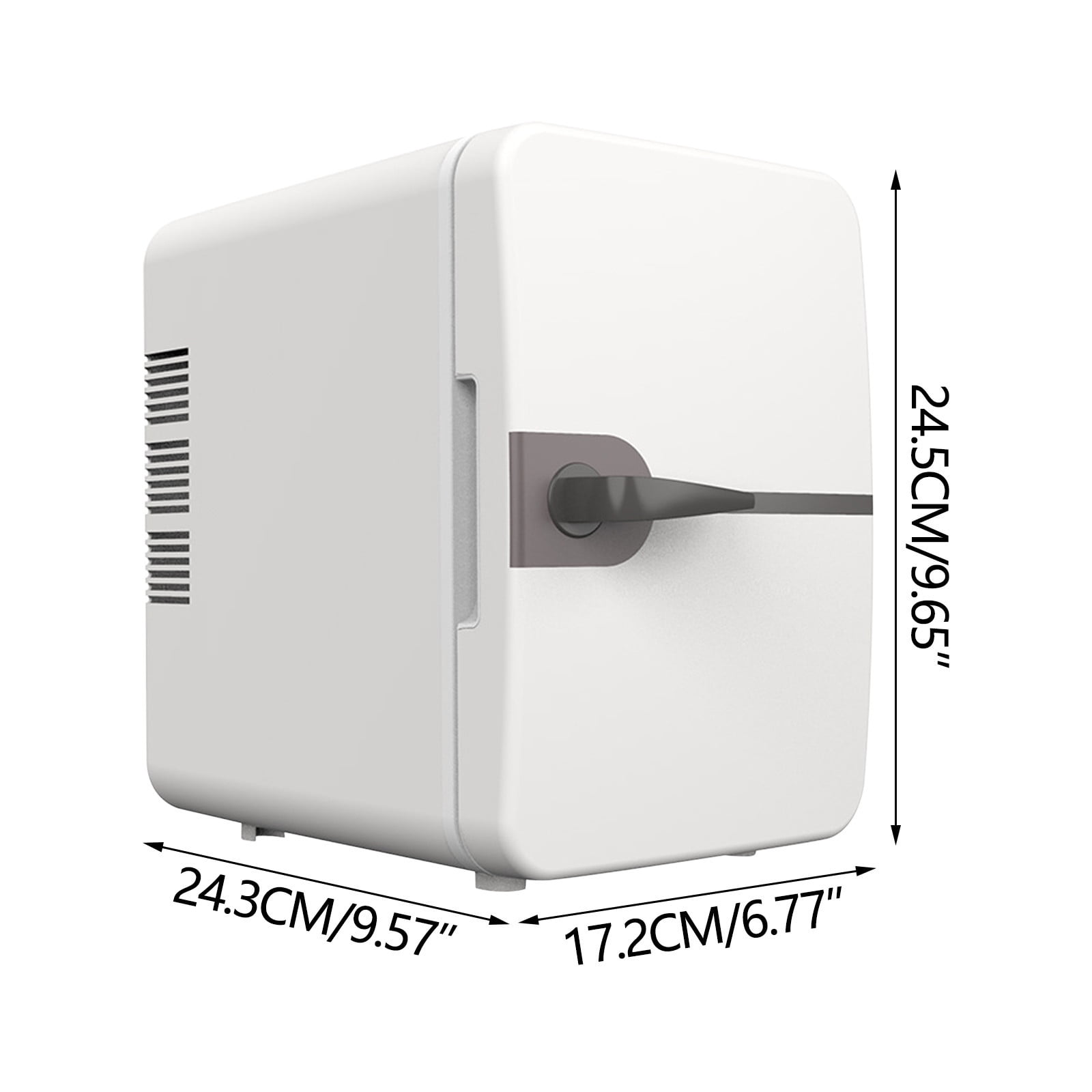6L Portable Car Refrigerator Mini Cooling and Heating Compact Fridge for Vehicle Home Use Beauty Product Storage 12V DC AC 220V Dual Power Supply