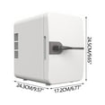 thumbnail image 3 of Dvruxg Compact Refrigerator, Car Refrigerator, Portable Mini Fridge, 6 L Refrigerator for Bedroom, Car, Office & Dorm(White), 3 of 4