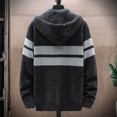 thumbnail image 4 of Mens Sweater - Autumn Winter Fashion Casual Color Contrast Warm Knitted Cardigan Sweater Jacket, Open - Front Design, Daily Outdoor Wear, Cozy Fabric, High - Quality Men's Clothing, 4 of 4