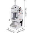 thumbnail image 7 of Commercial Shaved Ice Machine Automatic Snow Cone Maker Electric Ice Shaving Machine Adjustable Thickness Ice Maker for Coffee, Bar, Milk Tea Shop, Hotel, Restaurant, 7 of 7
