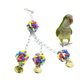 thumbnail image 3 of Juguete de bola para morder para pájaros, bola de plástico colorida, accesorio para jaula de campana para loros, 3 of 5