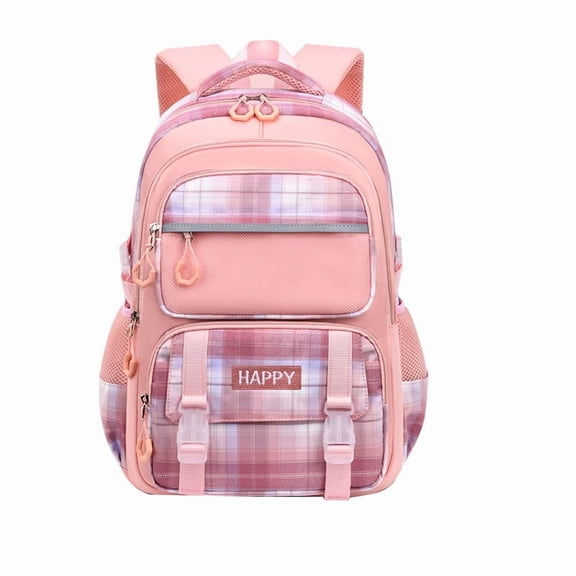 gcong Lightweight Elementary School Backpack For Shoulder Bag For Grades 1 Through 9 Age 5 To 15 Years Pink