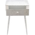 thumbnail image 3 of Meridian Furniture Rylan Table de Nuit en Fer Blanc, 3 of 10