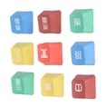 thumbnail image 1 of Keyboard Keycaps, Wear Resistance Wide Compatibility Vibrant Colors Dye Sublimation PBT Keycaps  For PC For Desktop For Computer, 1 of 8