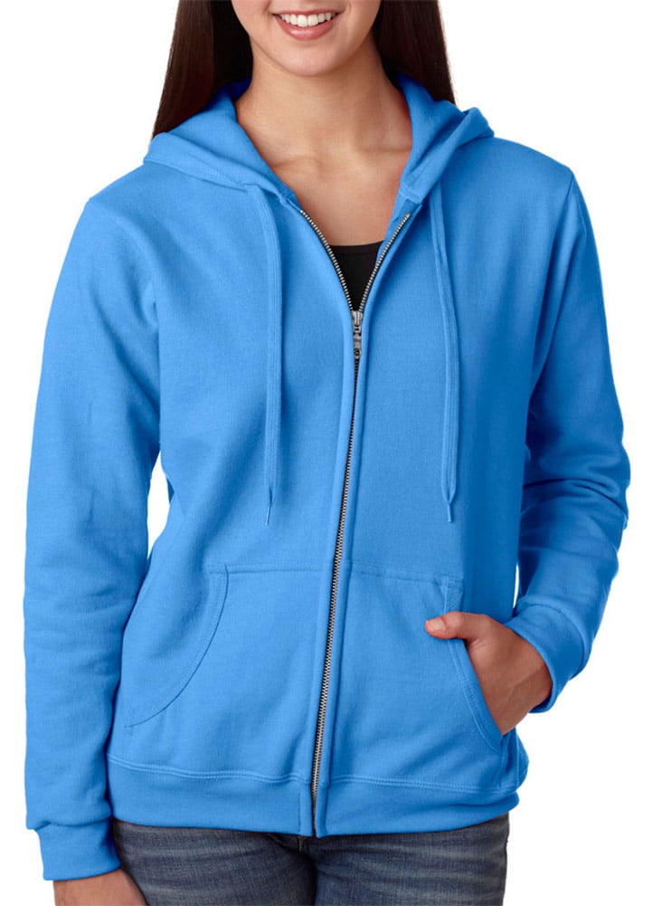 Gildan 18600FL Ladies HeavyBlend Sweatshirt -Carolina Blue-2X-Large ...
