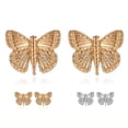 thumbnail image 2 of Boucles d'Oreilles Papillon en Alliage de Mode Boucles d'Oreilles Percées pour les Femmes, 2 of 10