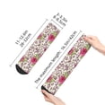 thumbnail image 2 of Bingfone Rose Mix Leopard 4 Design Patterned Men's Women's Casual Cotton Socks, 2 of 5
