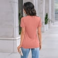 thumbnail image 5 of SUNBS Blouses for Women Short Sleeve Lace Tops Dressy Casual Tees, Sizes S-2XL, 5 of 9