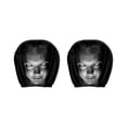 thumbnail image 2 of Scary Ghost Face Car Headrest Cover Halloween-Themed Fun Headrest Covers, Scary Set, Universal Size, Washable Stretch Fabric, Scary Ghost Face Car Accessories, 2 of 3