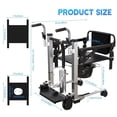 thumbnail image 6 of Missky Patient Lift Transfer Chair, Mobility Lift with 180°Split Seat & Bayonet Lock for Caregivers, Elderly Living, 6 of 6