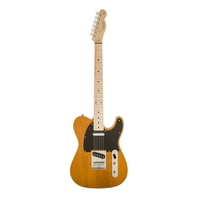 Guitarra Eléctrica Squier By Fender Telecaster De Álamo Butterscotch Blonde Laca Poliuretánica Con Diapasón De Arce