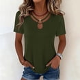 thumbnail image 4 of Vacation Summer Tops for Women Over 50 Tshirts Shirts Graphic Vintage V Neck Graphic Tees Trendy, 4 of 5