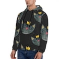 thumbnail image 3 of Honeii Faces Of The Cat Pattern Mens Hoodies Men's Loose Sleeve Sweatshirt,Pullover Hooded Sweatshirt for Men,Essentials Hoodie-X-Large, 3 of 7