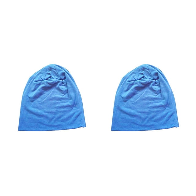 Qarigey Beanie Caps Cómodo gorro de punto Adorno para la cabeza Gorros para adultos Accesorio de ropa para decoración Amarillo fluorescente Lago azul 2piezas Qarigey CBP300778