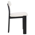 thumbnail image 6 of Safavieh Cayde Modern Wood Dining Side Chairs, Cream / Black, 6 of 8