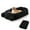 black, variant on MAROUTE Extra Large Human Dog Bed for Adults, 71x45x12 Inch Foam Couch with Blanket, Washable Faux Fur Removable Cover, Storage Pockets & Carry Handle, Comfortable Grey Floor Bed for People and Pets