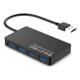 thumbnail image 1 of Usb3.0 Hub Hub Usb Ultrafino De Alta Velocidad De 4 Puertos Negro, 1 of 5