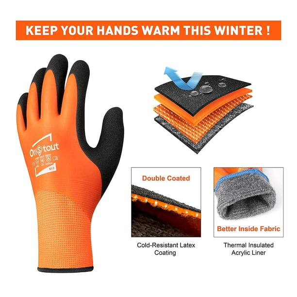 Generic Waterproof Winter Work Gloves for Men and Women, Freezer Gloves for Working in Freezer, Thermal Insulated Fishing Gloves, Super