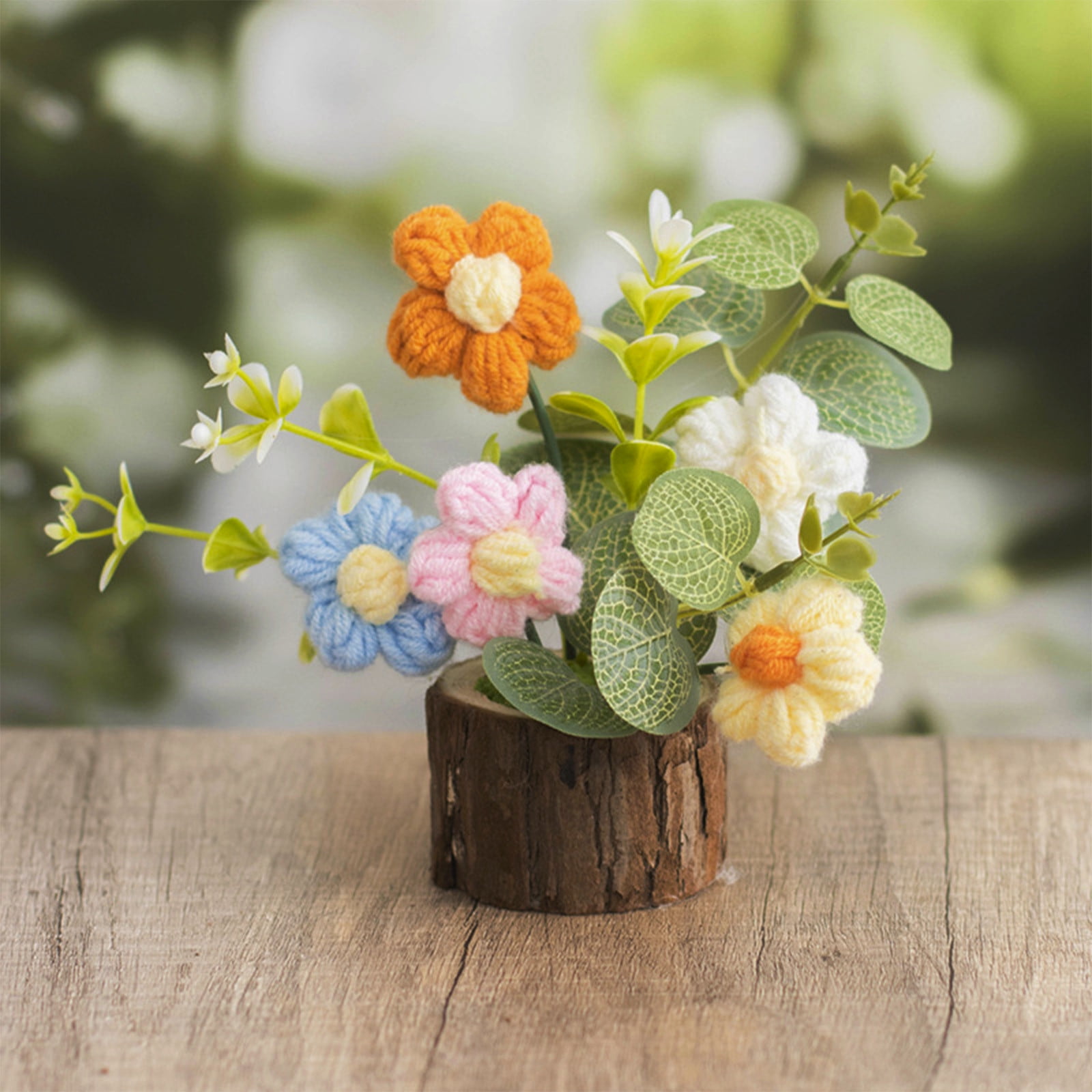 T*k様 [非売品] おまけ付き　Lana Like a Flower スタッフ Handmade Crochet Flowers for Teachers Office Desk Decor, Crocheted