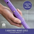 thumbnail image 4 of HealthSmart Folding Walking Stick Soft Comfort Grip Collapsible Walking Stick Adjustable Folding Walking Cane Lavender, 4 of 7