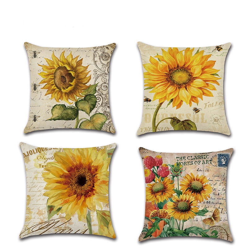 sunflower outdoor cushions