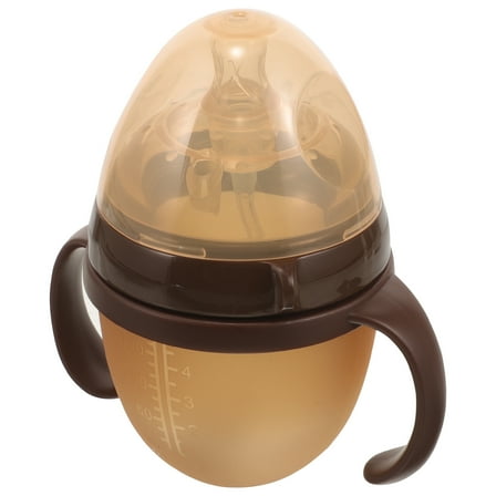 BESTYASH Silicone Baby Bottle in Light Brown for Breastfeeding Caregivers, 1 Piece