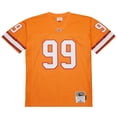 thumbnail image 2 of Men's Mitchell & Ness Warren Sapp Orange Tampa Bay Buccaneers 1995 Legacy Replica Jersey, 2 of 6