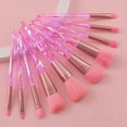 thumbnail image 2 of Makeup Brush Set, 10PCS Crystal Makeup Brushes Premium Synthetic Foundation Powder Concealer Eye Shadow Blush Makeup Brushes Set, Professional Make Up Brush Kit for Girls Ladies, 2 of 14