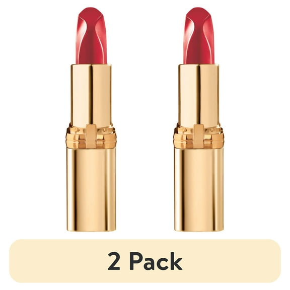 (2 pack) L'Oreal Paris Colour Riche Reds of Worth Satin Lipstick, 187 Successful Red