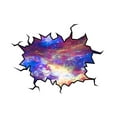 thumbnail image 2 of VWAQ Outer Space Wall Decal Galaxy Sticker Hole in the Vinyl Wall Decal Mural Home Decor - WC1 (18"H x 22"W), 2 of 2