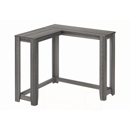 Grey Laminate Narrow Corner Console Table for Living & Bedroom