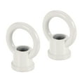 thumbnail image 1 of Unique Bargains 15kg Load 29x35mm M10 Thread Ring Shape Female Loop Eye Nut White 2 Pack, 1 of 5