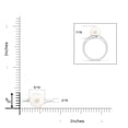 thumbnail image 4 of ANGARA Solitaire Freshwater Cultured Pearl Bypass Ring in 925 Sterling Silver for Women | June Birthstone, Birthday, Anniversary, Jewelry Gift for Women | Pearl Ring, 4 of 10
