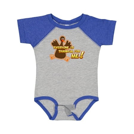 

Inktastic Everyone is Thankful for Me! Gift Baby Boy or Baby Girl Bodysuit