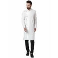 thumbnail image 1 of Mens Designer Wear Indian Linen Bollywood Achkan Pathani Style Kurta Pyjama Set, 1 of 5