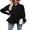 Black, variant on Michellecmm Women Corduroy Button up Shirt Long Sleeve Blouse Loose Work Tops