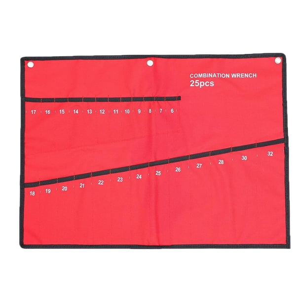 Bolsa para llaves, bolsa para herramientas multifuncional, bolsa de tela Oxford, bolsa enrollable portátil para guardar herramientas. 25 bolsillos
