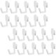 thumbnail image 1 of 24Pcs Hooks J Shape Hook Peg Board Tool Organizer Accessories, White, 1 of 5